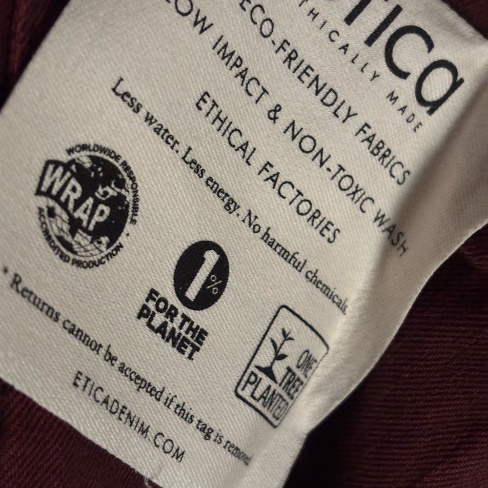 NWT Ética Larsen Utility Jumpsuit in broken heart red wine - L - Picture 11 of 12